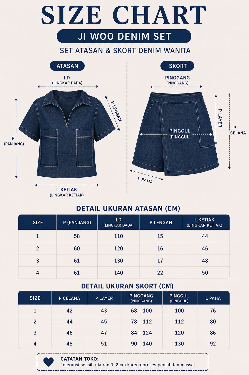 Domscorner - Ji Woo Denim Set
