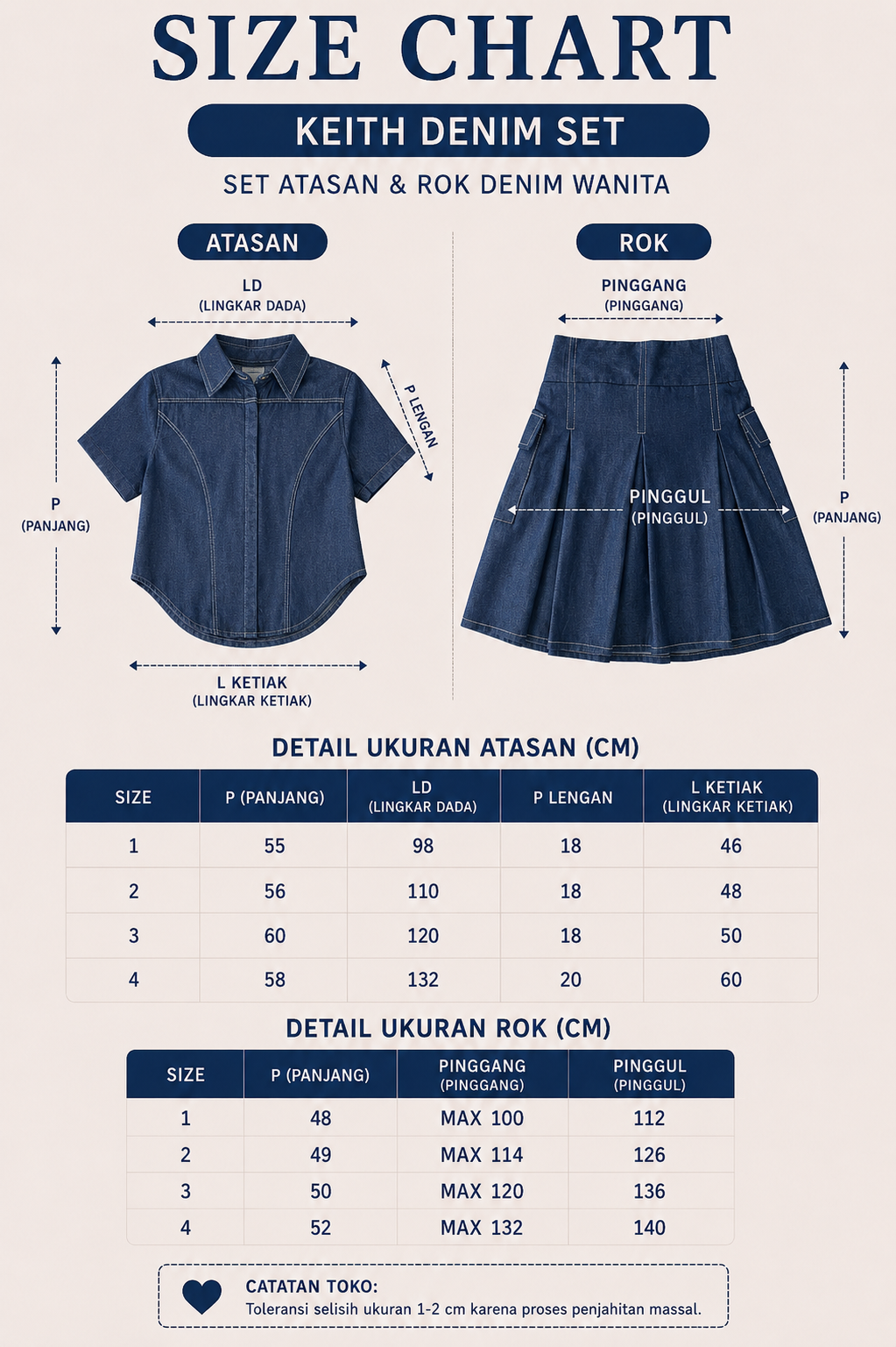 Domscorner Keith Denim Set