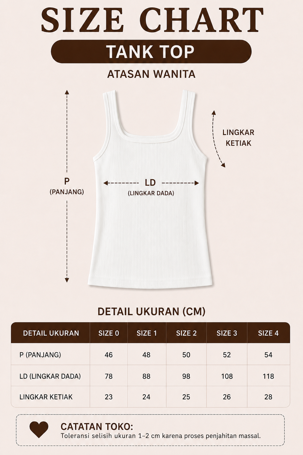 Domscorner - Tank Top Basic Wanita